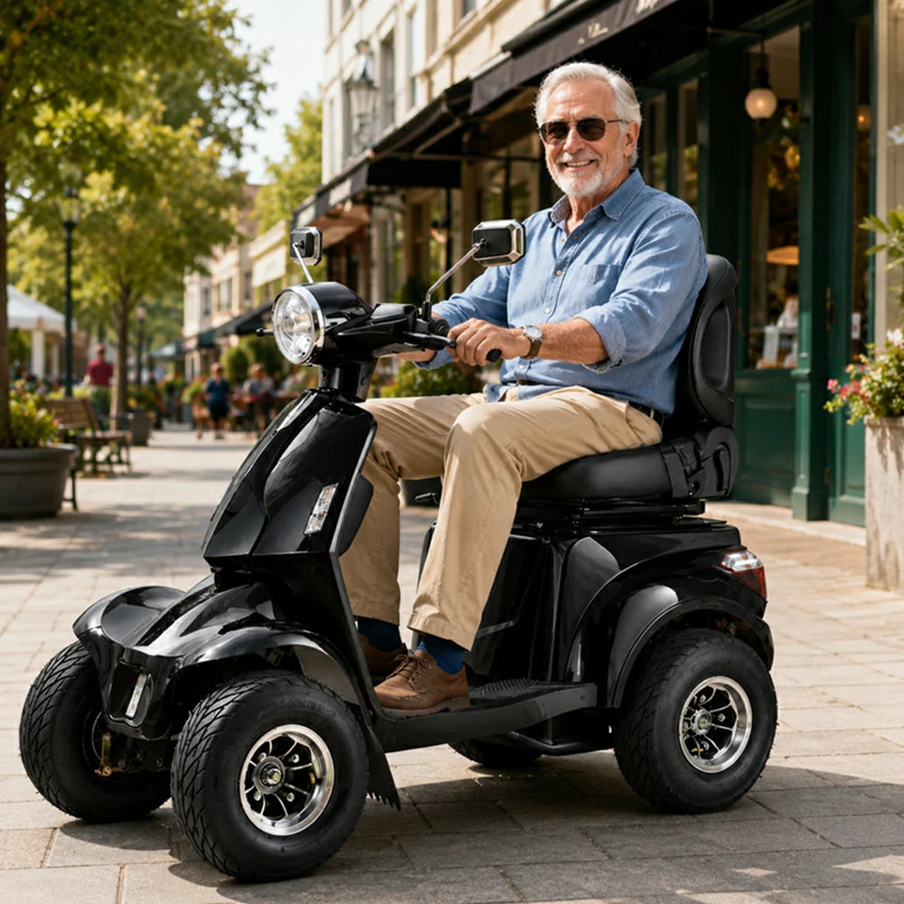 Jemeela AFDD Adjustable Electric Mobility Scooter, 1000W 60V 20Ah
