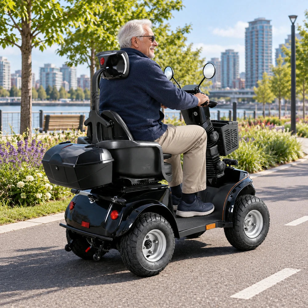 Jemeela DJD2D Foldable Electric Mobility Scooter, 1000W 60V 20Ah