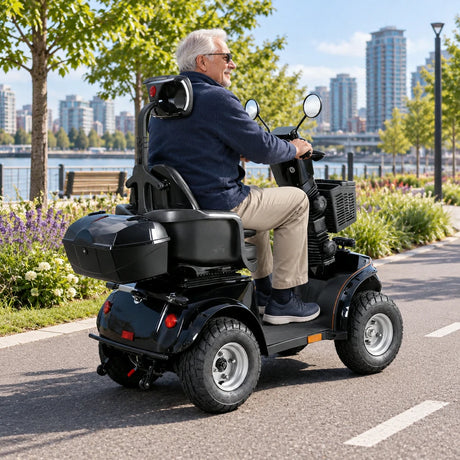 Jemeela DJD2D Foldable Electric Mobility Scooter, 1000W 60V 20Ah