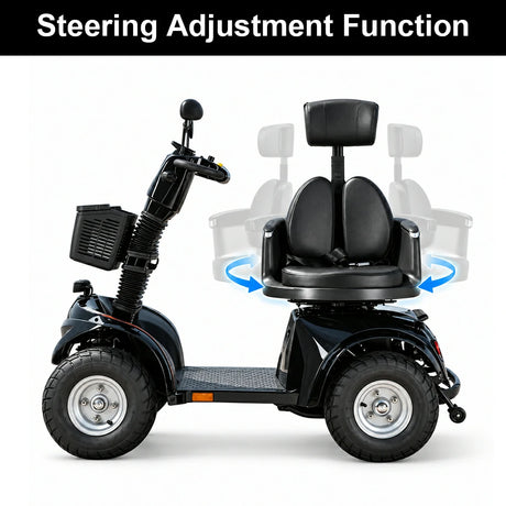 Jemeela DJD2D Foldable Electric Mobility Scooter, 1000W 60V 20Ah