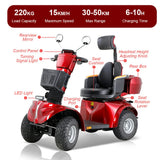 Jemeela DJD2D Foldable Electric Mobility Scooter, 1000W 60V 20Ah