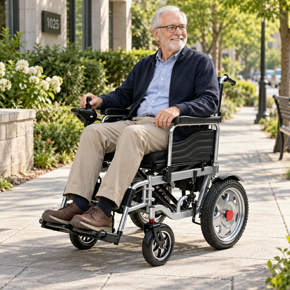 Jemeela MW1103 Electric Wheelchair for Senior, 500W, 16-Inch Tyres