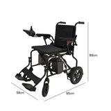 Jemeela WD601 Foldable Electric Wheelchair for Senior, 6km/h, 24V12Ah
