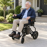 Jemeela WD601 Foldable Electric Wheelchair for Senior, 6km/h, 24V12Ah