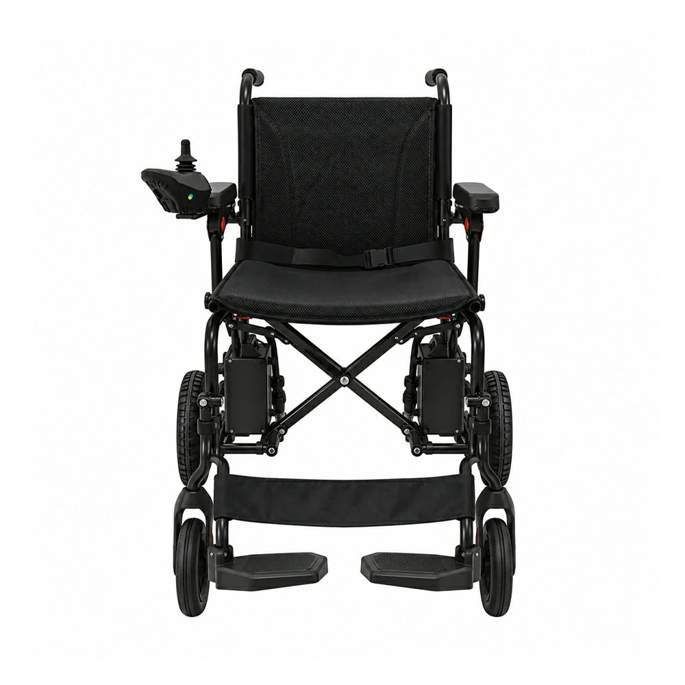 Jemeela WD601 Foldable Electric Wheelchair for Senior, 6km/h, 24V12Ah