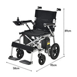 Jemeela 6013A Foldable and Portable Electric Wheelchair, 1–6 km/h