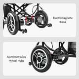 Jemeela 6013A Foldable and Portable Electric Wheelchair, 1–6 km/h