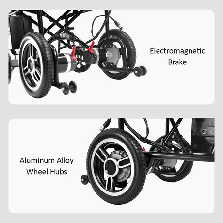 Jemeela 6013A Foldable and Portable Electric Wheelchair, 1–6 km/h