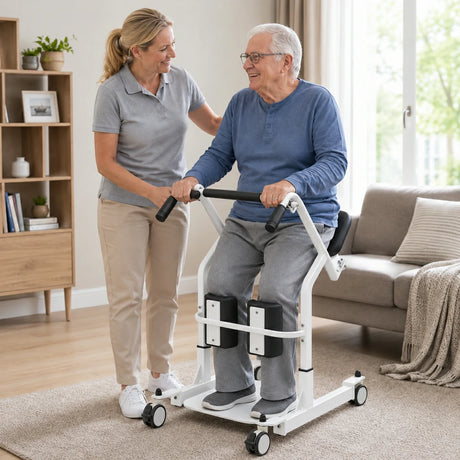 Jemeela HD006 Transfer Stand-up Wheelchair, Steel, 135kg Capacity