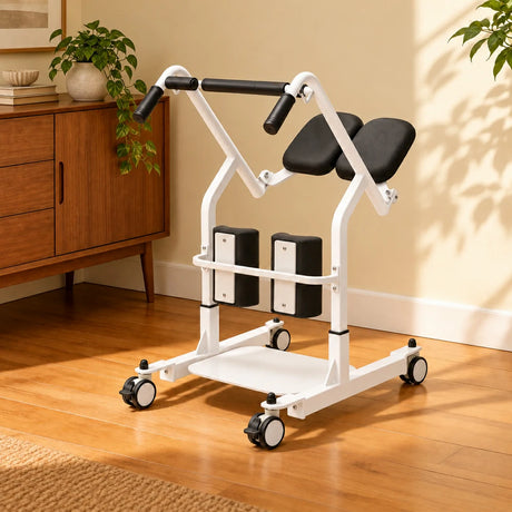 Jemeela HD006 Transfer Stand-up Wheelchair, Steel, 135kg Capacity