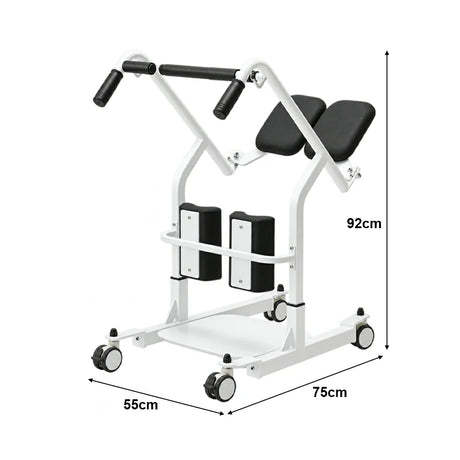 Jemeela HD006 Transfer Stand-up Wheelchair, Steel, 135kg Capacity