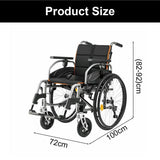 PINNACLE Ultraroll Pro Adjustable Wheelchair, Self-Propelling