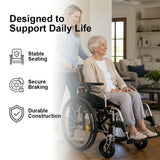PINNACLE Ultraroll Pro Adjustable Wheelchair, Self-Propelling