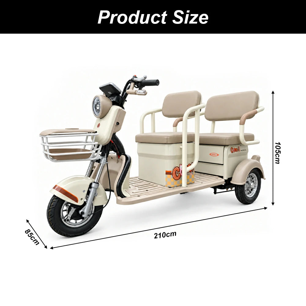 Jemeela C6 Electric Mobility Scooter, Max Range 35km, 800W 60V 20Ah