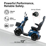 Jemeela SPT3 4-Wheel Electric Mobility Scooter, 500W 48V 12Ah