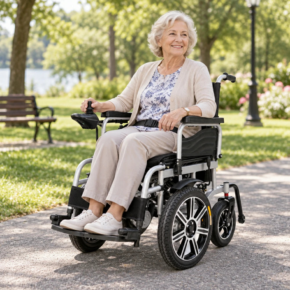 Jemeela N1010 All-Terrain Electric Wheelchair, Black