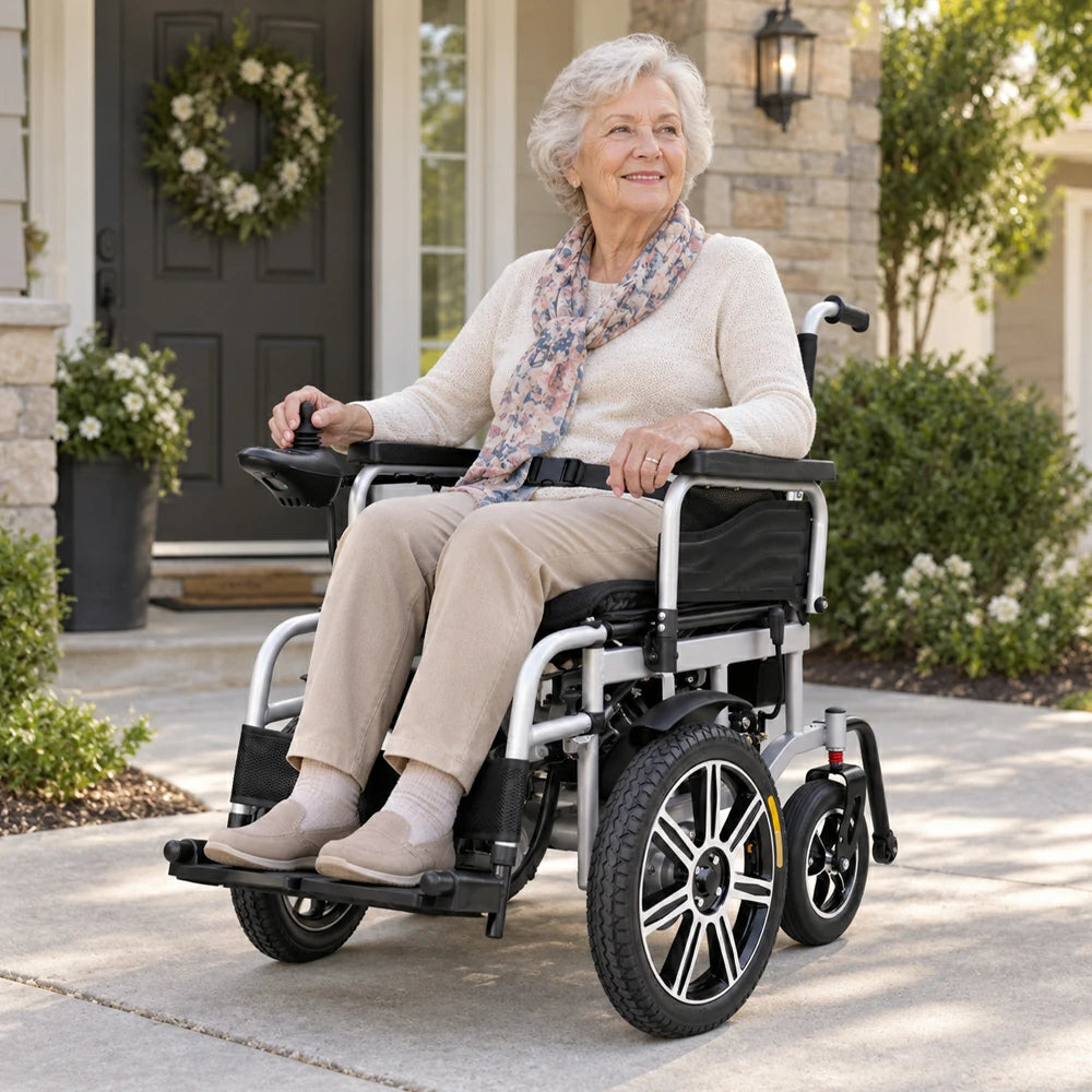 Jemeela N1010 All-Terrain Electric Wheelchair, Black