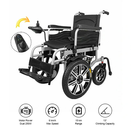 Jemeela N1010 All-Terrain Electric Wheelchair, Black