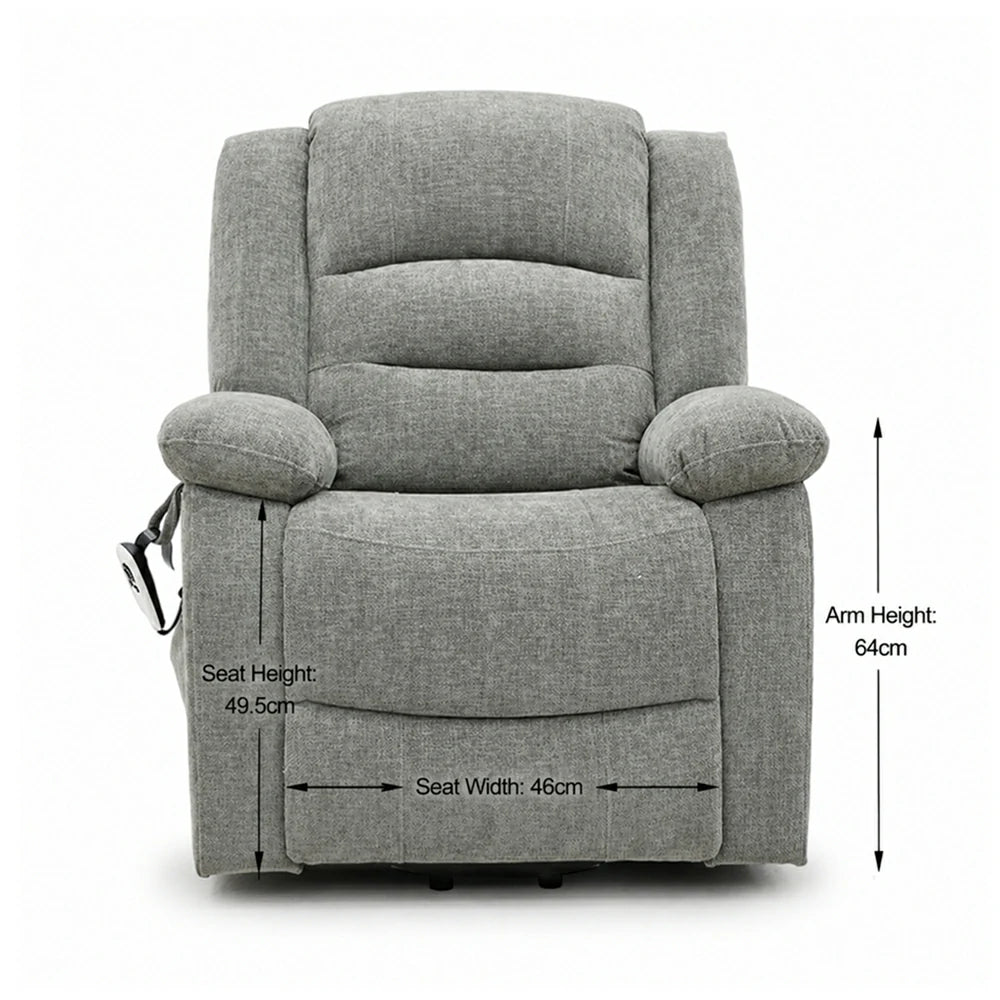 Jemeela jky9205 Electric Lift Recliner, Max Load 135 kg, Fabric, Gray