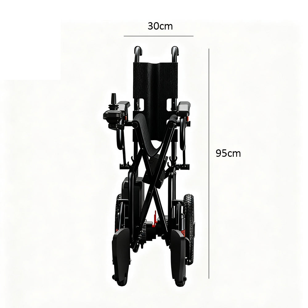 Jemeela N80012 Foldable and Portable Electric Wheelchair, 500W 24V 12A