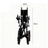 Jemeela N80012 Foldable and Portable Electric Wheelchair, 500W 24V 12A