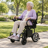 Jemeela N80012 Foldable and Portable Electric Wheelchair, 500W 24V 12A