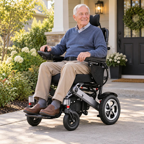 Jemeela 9001 Foldable Portable Electric Wheelchair, 1-6km/h, 24V13A