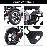 Jemeela 9001 Foldable Portable Electric Wheelchair, 1-6km/h, 24V13A