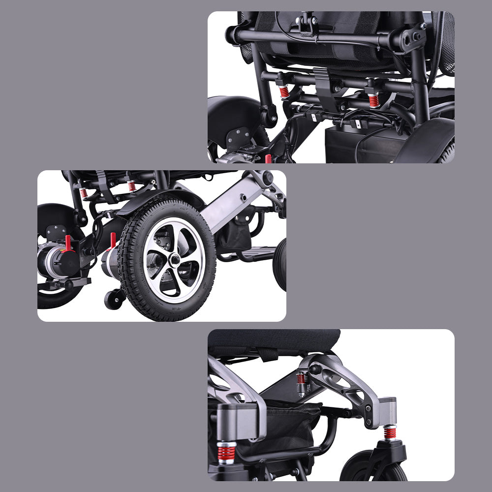 Jemeela 9001 Foldable Portable Electric Wheelchair, 1-6km/h, 24V13A