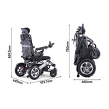 Jemeela 9001 Foldable Portable Electric Wheelchair, 1-6km/h, 24V13A