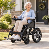 Jemeela 9000 Foldable Electric Wheelchair, Aluminum Alloy, 1-6km/h