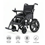 Jemeela 9000 Foldable Electric Wheelchair, Aluminum Alloy, 1-6km/h