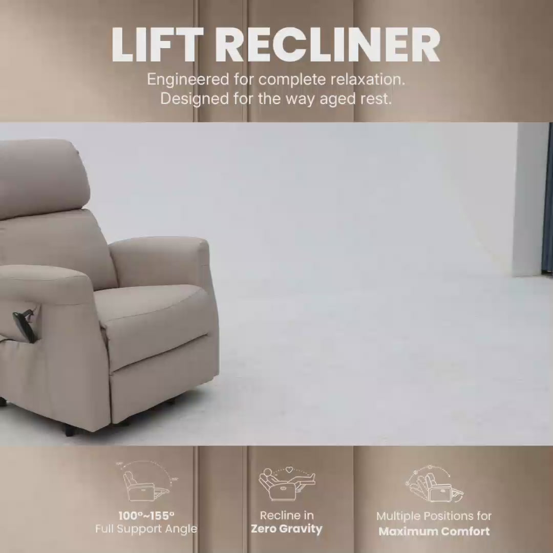 Jemeela JKY9167 Lift Recliner Chair with OKIN Motor, Max Load 155 kg